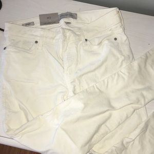 Calvin Klein velvety white jeans